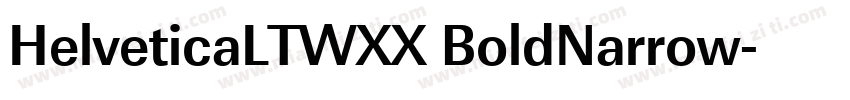 HelveticaLTWXX BoldNarrow字体转换